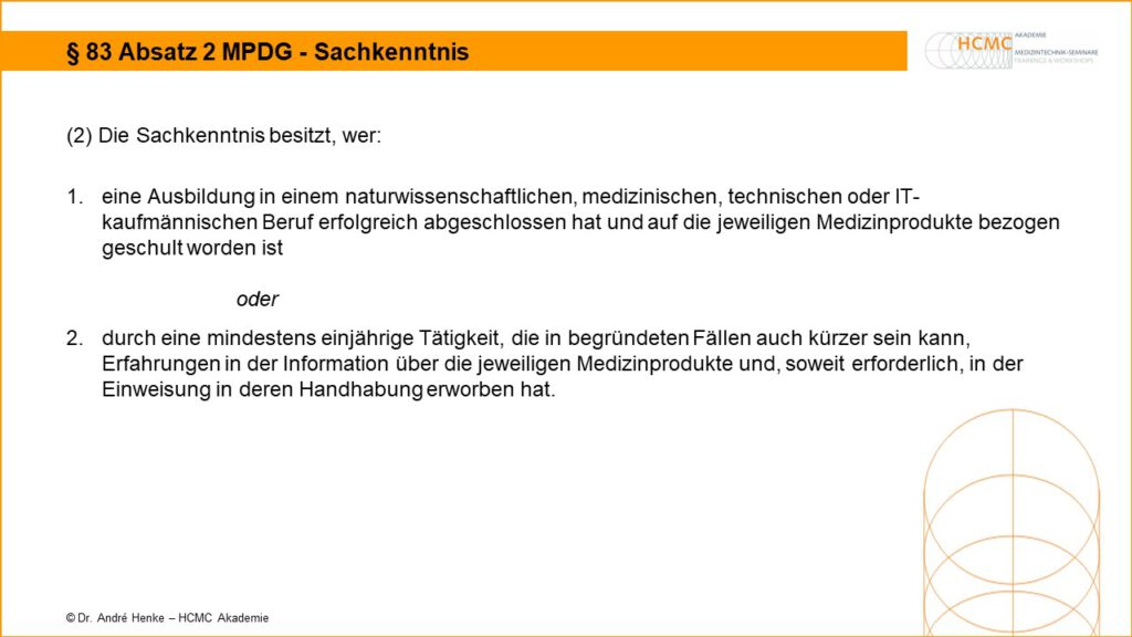 Sachkenntnis Medizinprodukteberater